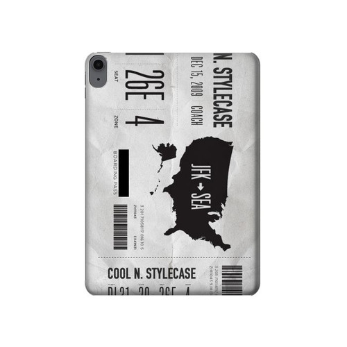 W3615 Airline Boarding Pass Art Tablet Case Cover Custodia per iPad Air (2022, 2020), Air 11 (2024,2025), Pro 11 (2022)