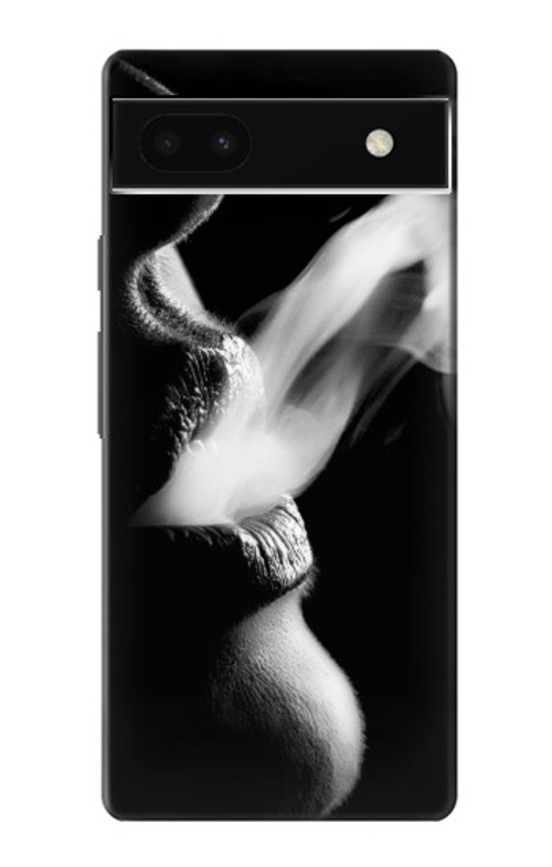 W0917 Sexy Lip Girl Smoking Case Cover Custodia e Flip Case per Google Pixel 6a