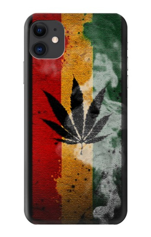 W3890 Reggae Rasta Flag Smoke Case Cover Custodia e Flip Case per iPhone 11