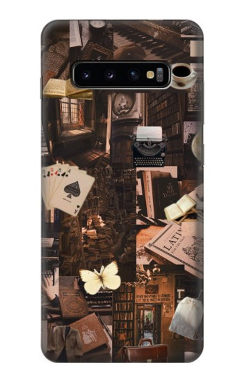 W3877 Dark Academia Case Cover Custodia e Flip Case per Samsung Galaxy S10 Plus