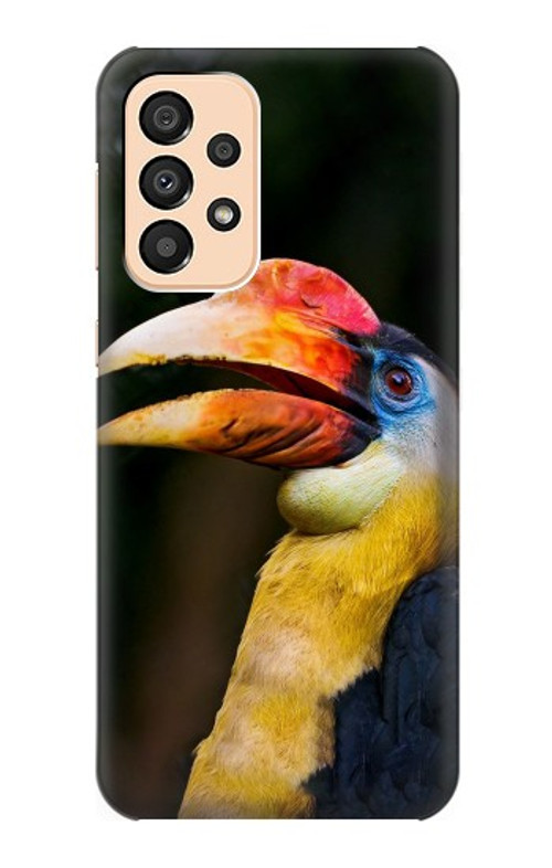 W3876 Colorful Hornbill Case Cover Custodia e Flip Case per Samsung Galaxy A33 5G