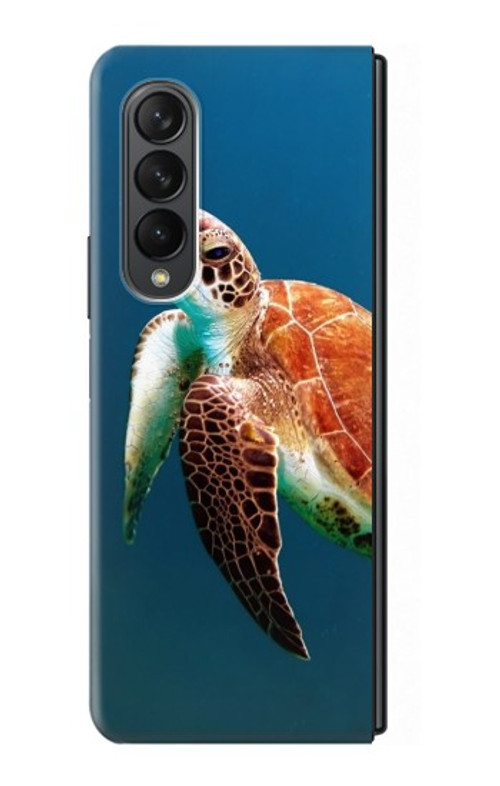 W3899 Sea Turtle Case Cover Custodia e Flip Case per Samsung Galaxy Z Fold 3 5G