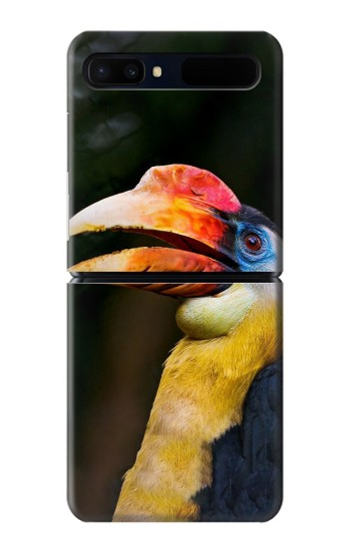 W3876 Colorful Hornbill Case Cover Custodia e Flip Case per Samsung Galaxy Z Flip 5G W3876 Colorful Hornbill Case Cover Custodia e Flip Case per Samsung Galaxy Z Flip 5G