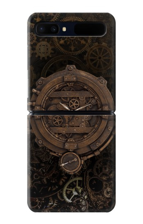 W3902 Steampunk Clock Gear Case Cover Custodia e Flip Case per Samsung Galaxy Z Flip 5G