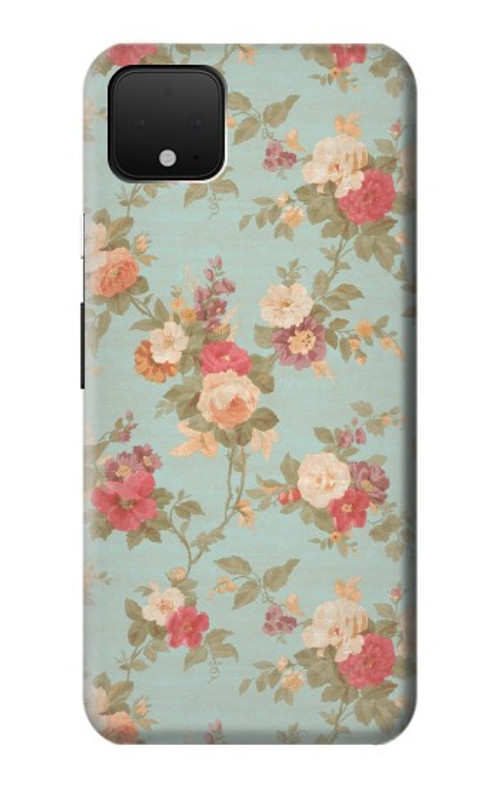 W3910 Vintage Rose Case Cover Custodia e Flip Case per Google Pixel 4