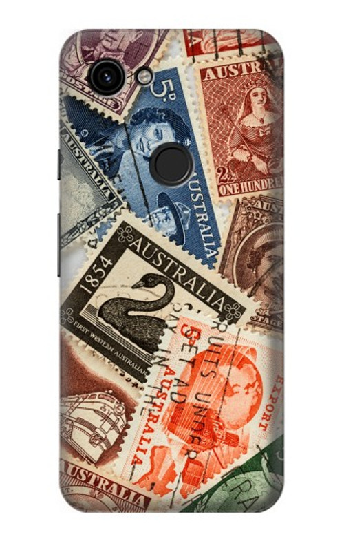 W3900 Stamps Case Cover Custodia e Flip Case per Google Pixel 3a