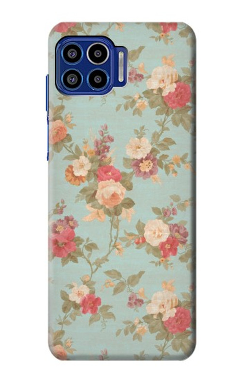 W3910 Vintage Rose Case Cover Custodia e Flip Case per Motorola One 5G