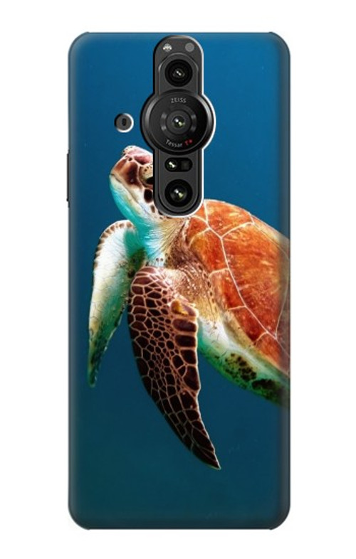 W3899 Sea Turtle Case Cover Custodia e Flip Case per Sony Xperia Pro-I