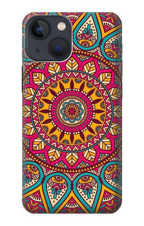 W3694 Hippie Art Pattern Case Cover Custodia e Flip Case per iPhone 14