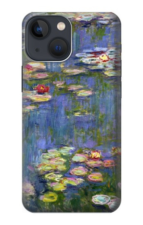 W0997 Claude Monet Water Lilies Case Cover Custodia e Flip Case per iPhone 14 Plus