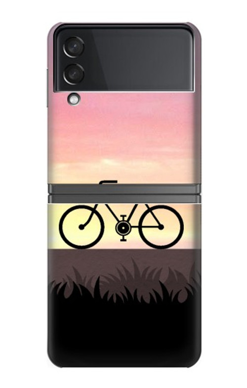W3252 Bicycle Sunset Case Cover Custodia e Flip Case per Samsung Galaxy Z Flip 4