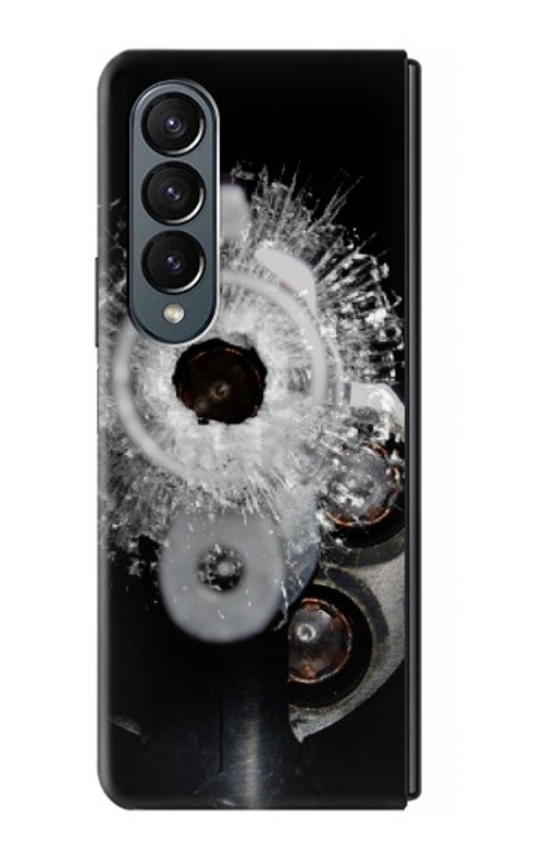W2387 Gun Bullet Hole Glass Case Cover Custodia e Flip Case per Samsung Galaxy Z Fold 4 W2387 Gun Bullet Hole Glass Case Cover Custodia e Flip Case per Samsung Galaxy Z Fold 4