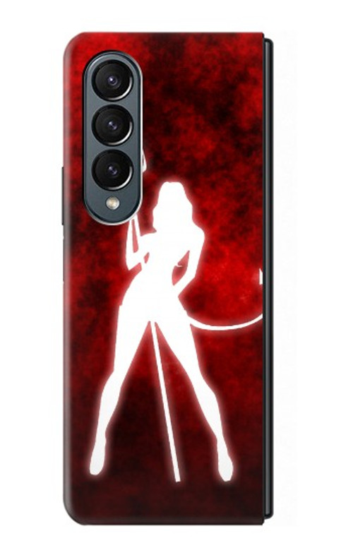 W2455 Sexy Devil Girl Case Cover Custodia e Flip Case per Samsung Galaxy Z Fold 4