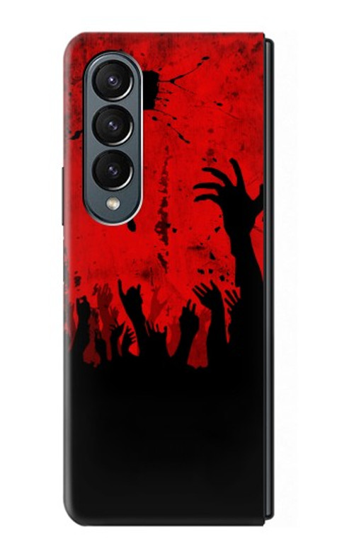 W2458 Zombie Hands Case Cover Custodia e Flip Case per Samsung Galaxy Z Fold 4