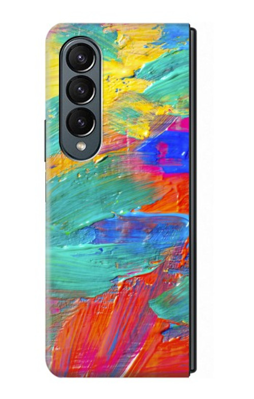 W2942 Brush Stroke Painting Case Cover Custodia e Flip Case per Samsung Galaxy Z Fold 4