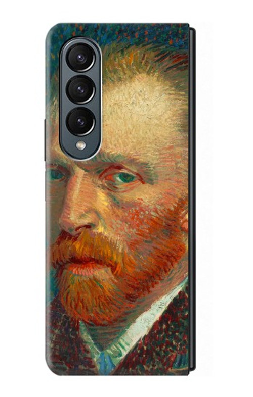 W3335 Vincent Van Gogh Self Portrait Case Cover Custodia e Flip Case per Samsung Galaxy Z Fold 4