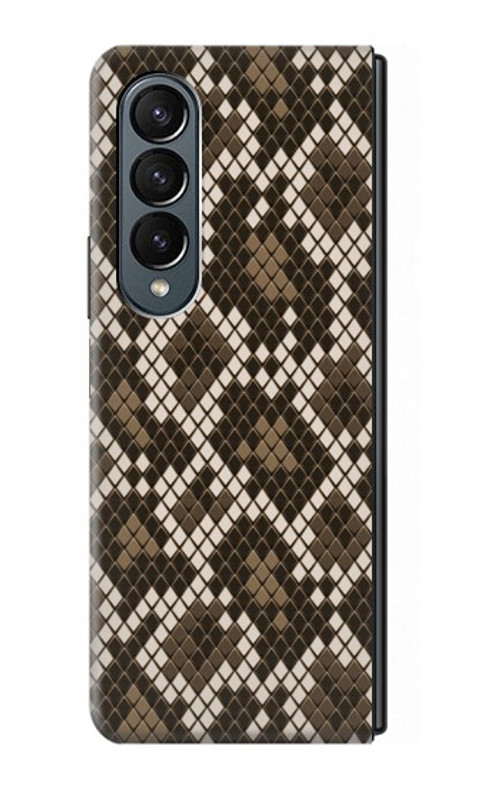 W3389 Seamless Snake Skin Pattern Graphic Case Cover Custodia e Flip Case per Samsung Galaxy Z Fold 4