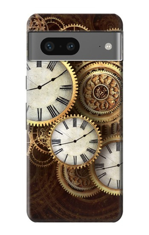 W3172 Gold Clock Live Case Cover Custodia e Flip Case per Google Pixel 7