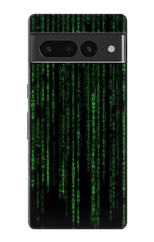W3668 Binary Code Case Cover Custodia e Flip Case per Google Pixel 7 Pro
