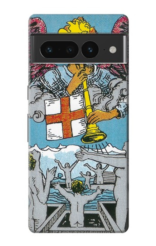 W3743 Tarot Card The Judgement Case Cover Custodia e Flip Case per Google Pixel 7 Pro