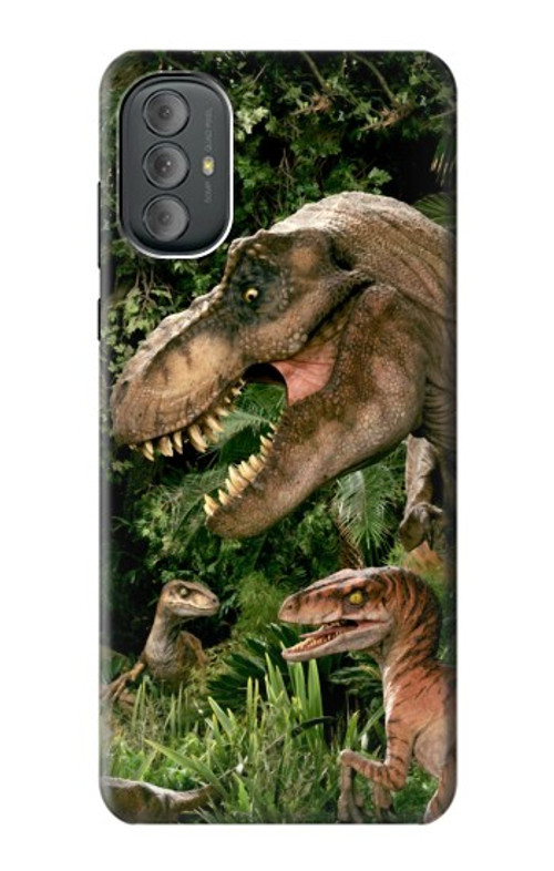 W1452 Trex Raptor Dinosaur Case Cover Custodia e Flip Case per Motorola Moto G Power 2022, G Play 2023
