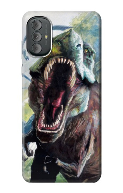 W1453 Trex Tyrannosaurus Rex Dinosaur Case Cover Custodia e Flip Case per Motorola Moto G Power 2022, G Play 2023
