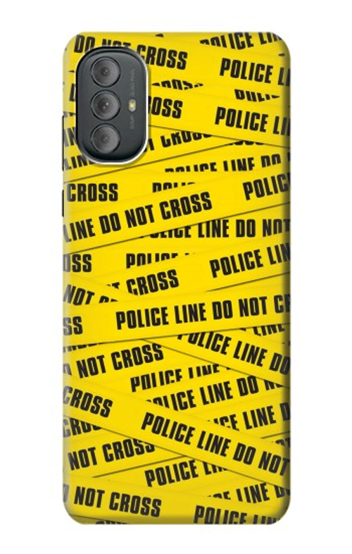 W2088 Police Line Do Not Cross Case Cover Custodia e Flip Case per Motorola Moto G Power 2022, G Play 2023