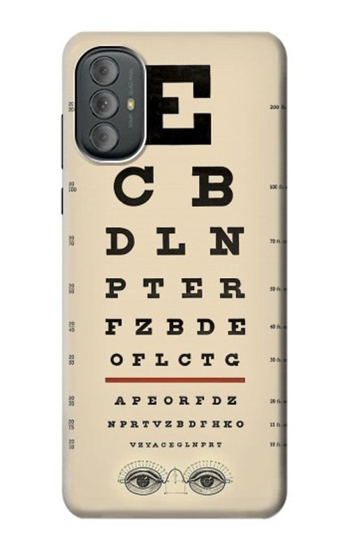 W2502 Eye Exam Chart Decorative Decoupage Poster Case Cover Custodia e Flip Case per Motorola Moto G Power 2022, G Play 2023