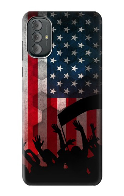 W2989 USA America Soccer Case Cover Custodia e Flip Case per Motorola Moto G Power 2022, G Play 2023