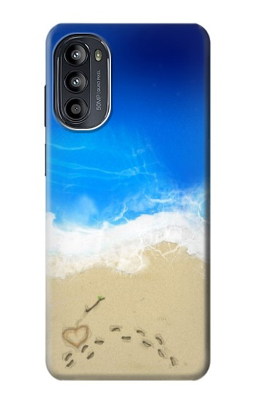 W0912 Relax Beach Case Cover Custodia e Flip Case per Motorola Moto G52, G82 5G