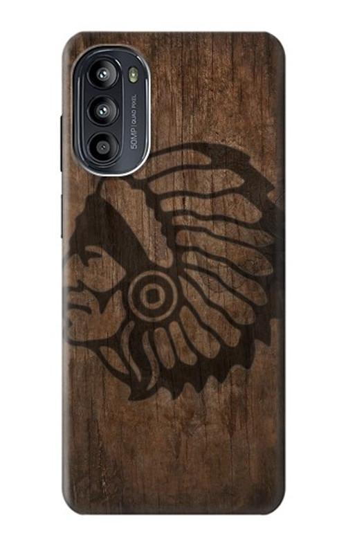 W3443 Indian Head Case Cover Custodia e Flip Case per Motorola Moto G52, G82 5G