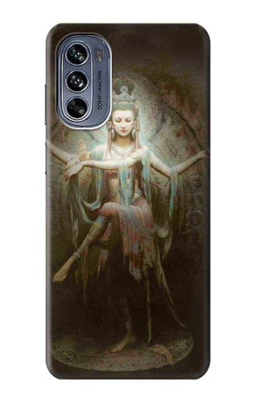 W0787 Guan Yin Case Cover Custodia e Flip Case per Motorola Moto G62 5G