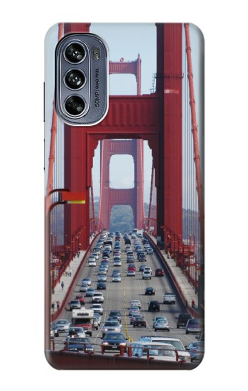 W2637 Golden Gate Bridge Case Cover Custodia e Flip Case per Motorola Moto G62 5G