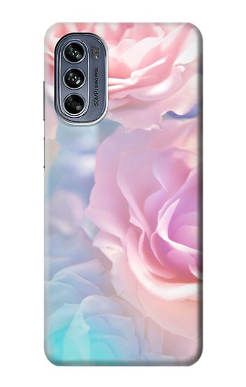 W3050 Vintage Pastel Flowers Case Cover Custodia e Flip Case per Motorola Moto G62 5G