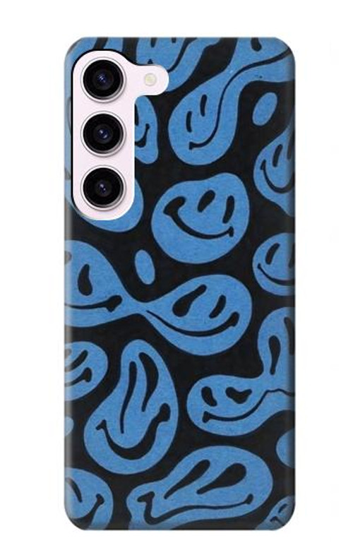 W3679 Cute Ghost Pattern Case Cover Custodia e Flip Case per Samsung Galaxy S23