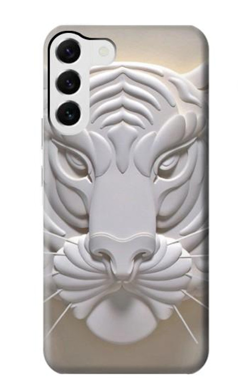 W0574 Tiger Carving Case Cover Custodia e Flip Case per Samsung Galaxy S23 Plus