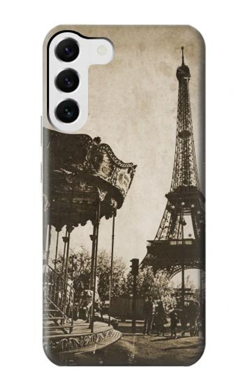 W2174 Eiffel Tower Vintage Paris Case Cover Custodia e Flip Case per Samsung Galaxy S23 Plus