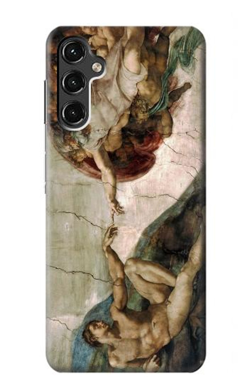 W0179 Michelangelo Creation of Adam Case Cover Custodia e Flip Case per Samsung Galaxy A14 5G