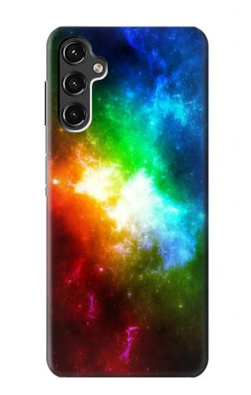W2312 Colorful Rainbow Space Galaxy Case Cover Custodia e Flip Case per Samsung Galaxy A14 5G