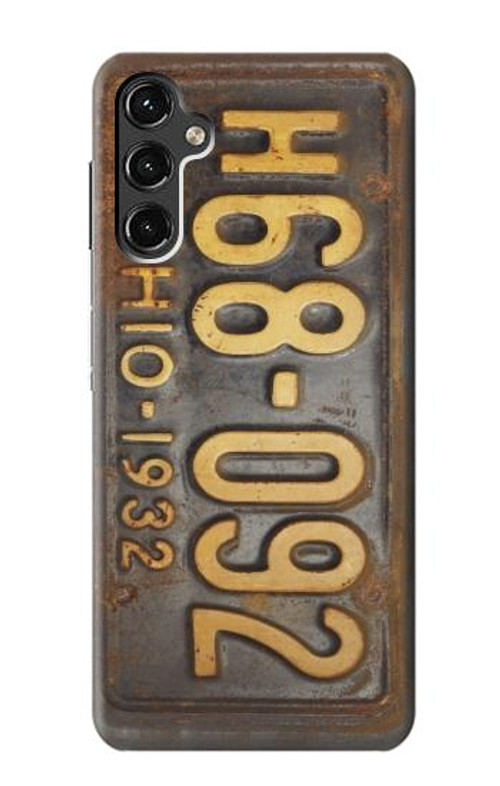 W3228 Vintage Car License Plate Case Cover Custodia e Flip Case per Samsung Galaxy A14 5G