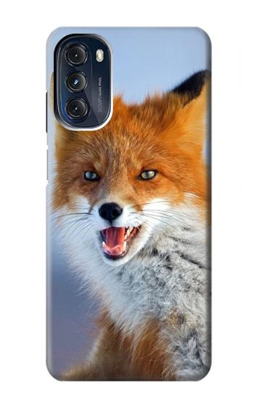 W0417 Fox Case Cover Custodia e Flip Case per Motorola Moto G 5G (2023)