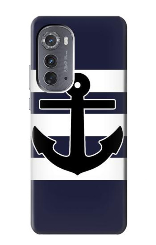 W2758 Anchor Navy Case Cover Custodia e Flip Case per Motorola Edge (2022)