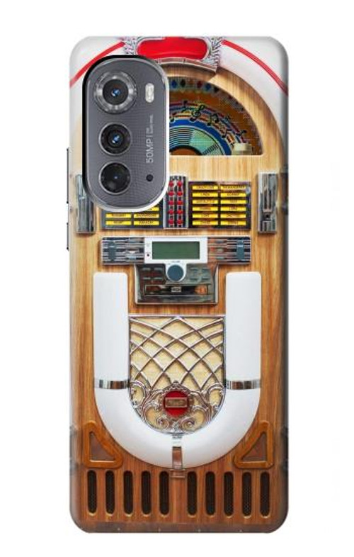 W2853 Jukebox Music Playing Device Case Cover Custodia e Flip Case per Motorola Edge (2022)