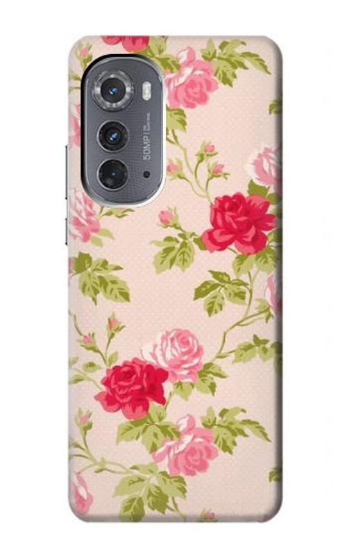 W3037 Pretty Rose Cottage Flora Case Cover Custodia e Flip Case per Motorola Edge (2022)
