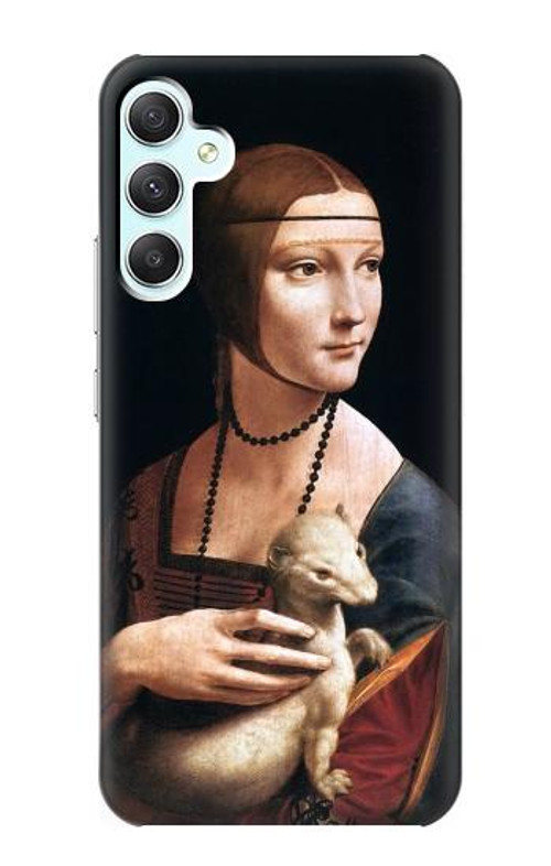 W3471 Lady Ermine Leonardo da Vinci Case Cover Custodia e Flip Case per Samsung Galaxy A34 5G