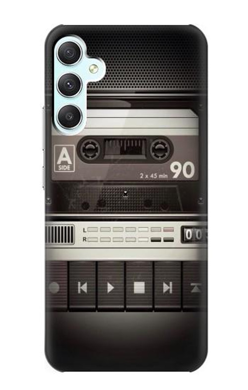 W3501 Vintage Cassette Player Case Cover Custodia e Flip Case per Samsung Galaxy A34 5G