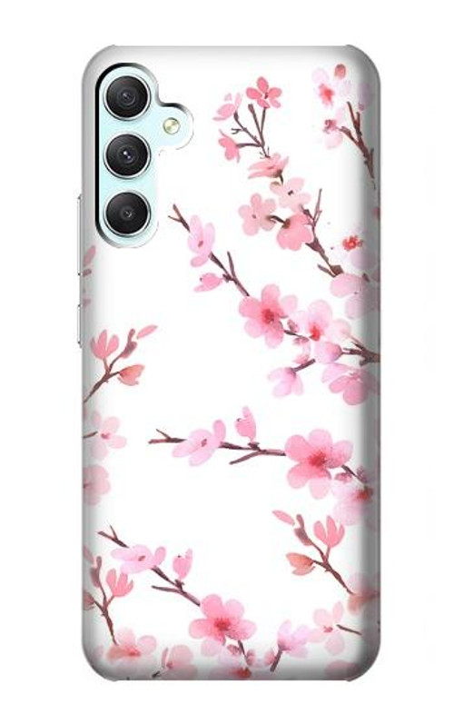 W3707 Pink Cherry Blossom Spring Flower Case Cover Custodia e Flip Case per Samsung Galaxy A34 5G