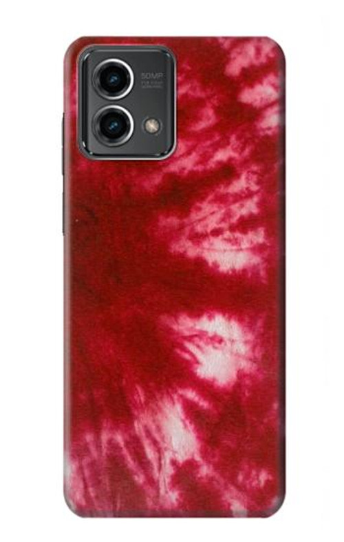 W2480 Tie Dye Red Case Cover Custodia e Flip Case per Motorola Moto G Stylus 5G (2023)