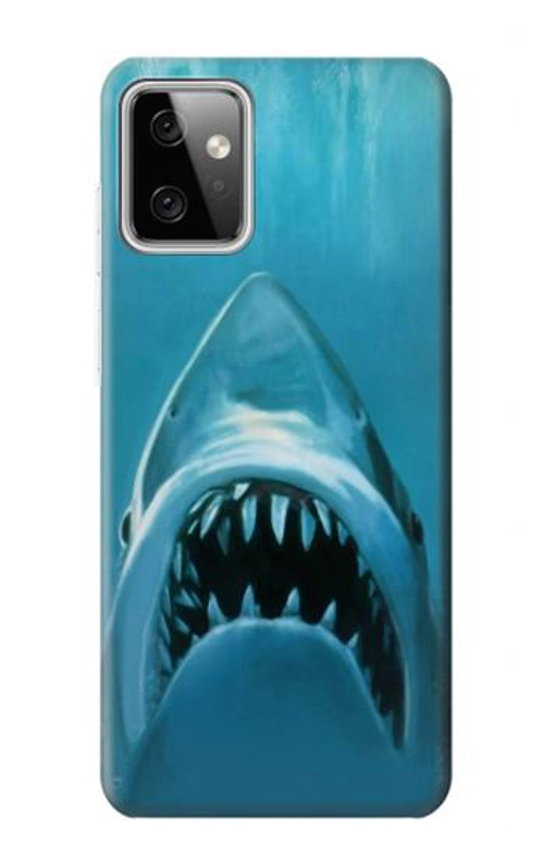 W0830 White Shark Case Cover Custodia e Flip Case per Motorola Moto G Power (2023) 5G