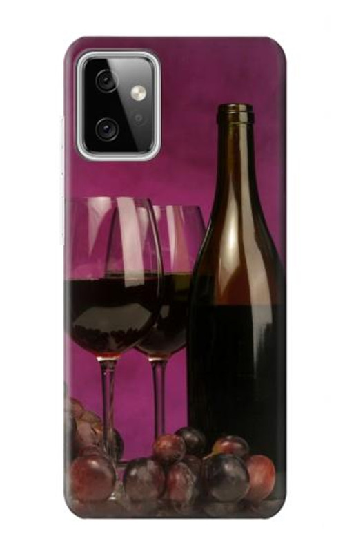 W0910 Red Wine Case Cover Custodia e Flip Case per Motorola Moto G Power (2023) 5G